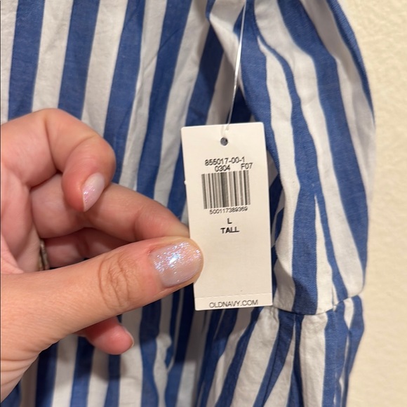 Sold! ❤️Old Navy White and Blue A-Line Midi Skirt and Top, new ✨! - Picture 2 of 10